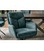 Invicta Interior Draaibare fauteuil PROMETHEUS 180° met armleuningen vogue velours fluweel petrol