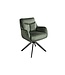Invicta Interior Swivel chair PROMETHEUS draaibaar 180° met armleuningen groen
