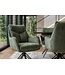 Invicta Interior Swivel chair PROMETHEUS draaibaar 180° met armleuningen groen