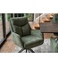 Invicta Interior Swivel chair PROMETHEUS draaibaar 180° met armleuningen groen