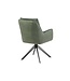 Invicta Interior Swivel chair PROMETHEUS draaibaar 180° met armleuningen groen