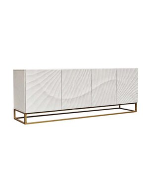 Invicta Interior Dressoir SCORPION 180cm 3D mangohout wit goud