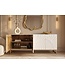 Invicta Interior Dressoir SCORPION 180cm 3D mangohout wit goud