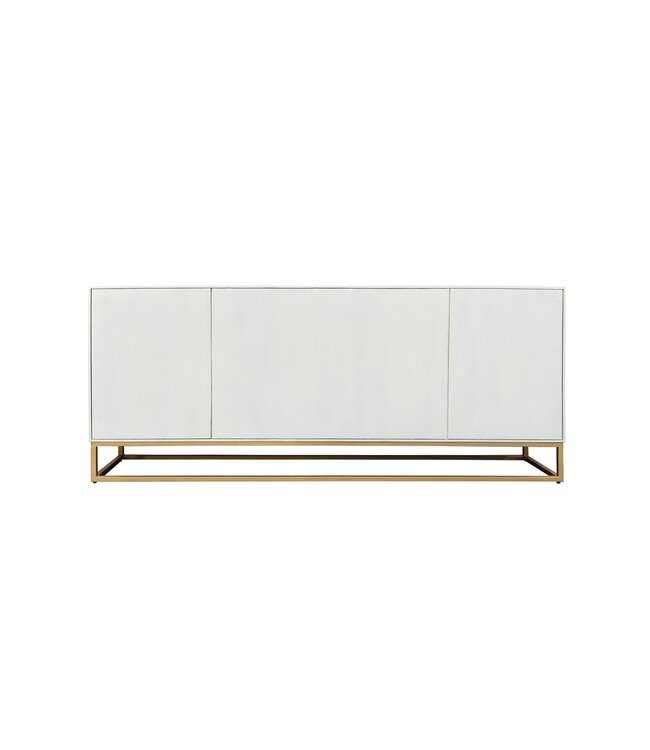 Invicta Interior Dressoir SCORPION 180cm 3D mangohout wit goud