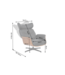 Invicta Interior Draaifauteuil VOGUE 360° verstelbare rugleuning fineer kunstleer zwart bruin
