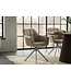 Invicta Interior Draaibare fauteuil PAPILLON roteerbaar 180° met armleuningen fluweel beige greige