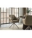Invicta Interior Draaibare fauteuil PAPILLON roteerbaar 180° met armleuningen fluweel beige greige