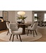 Invicta Interior Draaibare stoel BALTIC 360° met armleuningen bouclé tweed zacht taupe bruin