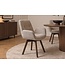 Invicta Interior Draaibare stoel BALTIC 360° met armleuningen bouclé tweed zacht taupe bruin