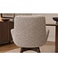 Invicta Interior Draaibare stoel BALTIC 360° met armleuningen bouclé tweed zacht taupe bruin