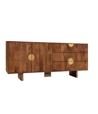 Invicta Interior Dressoir MADISON 180cm gestructureerd front mangohout bruin