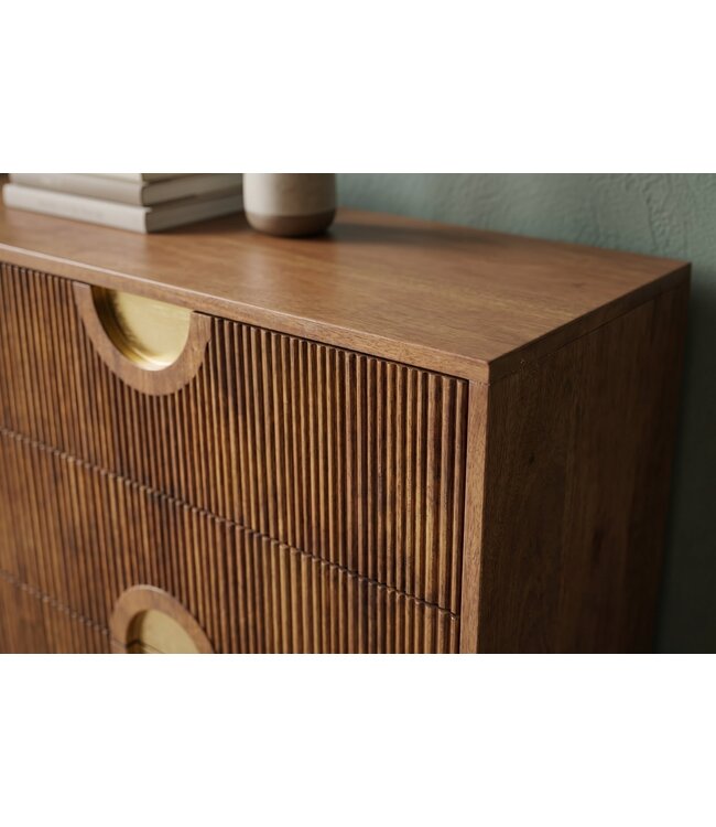 Invicta Interior Dressoir MADISON 180cm gestructureerd front mangohout bruin