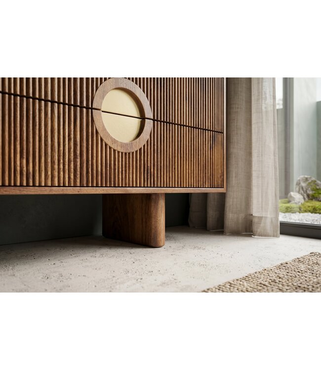 Invicta Interior Dressoir MADISON 180cm gestructureerd front mangohout bruin