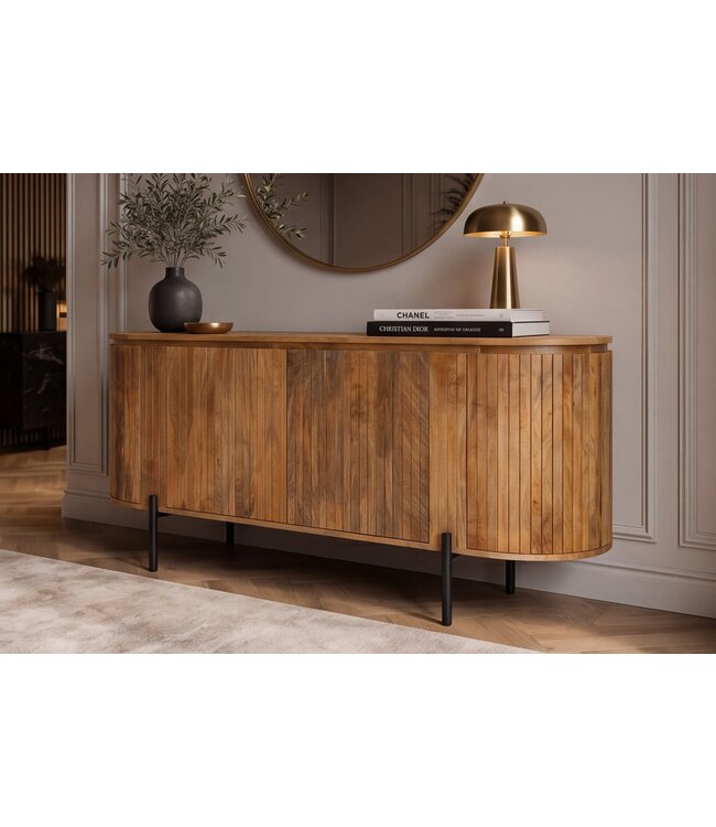 Invicta Interior Dressoir GATSBY 160cm retro stijl mangohout naturel