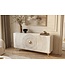 Invicta Interior Dressoir GOLDEN SUNSET 140cm 3D mangohout wit