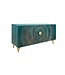 Invicta Interior Dressoir GOLDEN SUNSET 140cm 3D mangohout turquoise