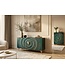 Invicta Interior Dressoir GOLDEN SUNSET 140cm 3D mangohout turquoise