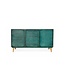 Invicta Interior Dressoir GOLDEN SUNSET 140cm 3D mangohout turquoise