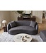 Invicta Interior Tweepersoonsbank ELEMENTAL 180cm fluweel grafiet grijs