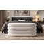 Invicta Interior Bankje VOGUE 85cm ovaal bekleed met opbergruimte bouclé wit