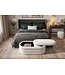 Invicta Interior Bankje VOGUE 85cm ovaal bekleed met opbergruimte bouclé wit