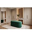 Invicta Interior Bankje VOGUE 85cm ovaal bekleed met opbergruimte fluweel groen