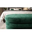 Invicta Interior Bankje VOGUE 85cm ovaal bekleed met opbergruimte fluweel groen