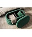 Invicta Interior Bankje VOGUE 85cm ovaal bekleed met opbergruimte fluweel groen