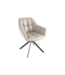 Invicta Interior Draaibare fauteuil PAPILLON roteerbaar 180° met armleuningen leder beige