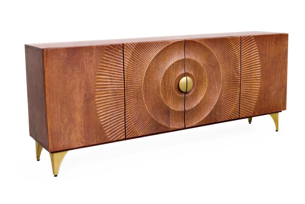 Dressoir GOLDEN SUNSET 180cm 3D mango wood bruin - 49230