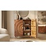 Invicta Interior Highboard GOLDEN SUNSET 120cm 3D mangohout bruin