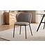 Invicta Interior Stoel LYON zwart metaal rek grijs-beige