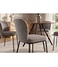Invicta Interior Stoel LYON zwart metaal rek grijs-beige