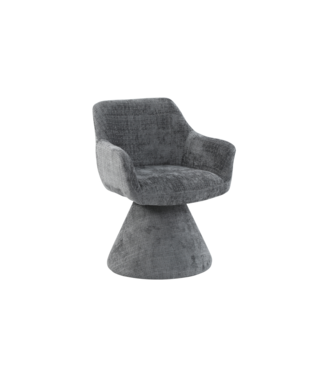 Invicta Interior Draaistoel AMBIENTO 180° auto-return met armleuningen chenille grijs