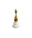 Invicta Interior Tafellamp STONES OF ZEN 45cm met verstelbare lampenkap wit goud