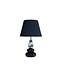 Invicta Interior Tafellamp STONES OF ZEN 45cm met verstelbare lampenkap zwart zilver