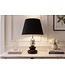Invicta Interior Tafellamp STONES OF ZEN 45cm met verstelbare lampenkap zwart zilver