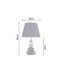 Invicta Interior Tafellamp STONES OF ZEN 45cm met verstelbare lampenkap zwart zilver