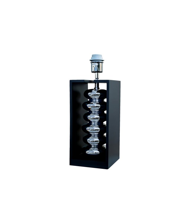 Invicta Interior Tafellamp GRACIA 55cm met verstelbare lampenkap zwart zilver