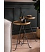 Wohnling bijzettafel set van 2 metaal goud/zwart design set tafels rond, woonkamer tafel bijzettafel modern, salontafel decoratieve tafel 2-delig, bloementafel woonkamer