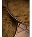 Wohnling bijzettafel set van 2 metaal goud/zwart design set tafels rond, woonkamer tafel bijzettafel modern, salontafel decoratieve tafel 2-delig, bloementafel woonkamer