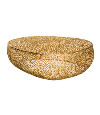 Invicta Interior Salontafel ABSTRACT LEAF 120cm goudkleurig - 38938