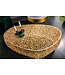 Invicta Interior Salontafel ABSTRACT LEAF 120cm goudkleurig - 38938