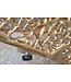 Invicta Interior Salontafel ABSTRACT LEAF 120cm goudkleurig - 38938