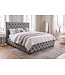 Invicta Interior Bed PARIS CHESTERFIELD 180x200cm fluweel grijs - 39992