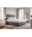 Invicta Interior Bed PARIS CHESTERFIELD 180x200cm fluweel grijs - 39992