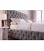 Invicta Interior Bed PARIS CHESTERFIELD 180x200cm fluweel grijs - 39992