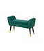 Invicta Interior Zitbank SCARLETT 90cm fluweel smaragdgroen - 40406