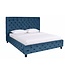 Invicta Interior Bed PARIS CHESTERFIELD 180x200cm fluweel donkerblauw - 40556