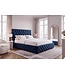 Invicta Interior Bed PARIS CHESTERFIELD 180x200cm fluweel donkerblauw - 40556